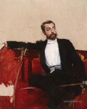  singer peintre - LUOMO DALLO SPARTOA PORTRAIT DE JOHN SINGER SARGENT genre Giovanni Boldini